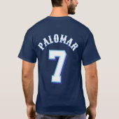 Mannen 603 Riptide T-shirt met naam en nummer (Achterkant)