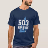 Mannen 603 Riptide T-shirt met naam en nummer (Voorkant)