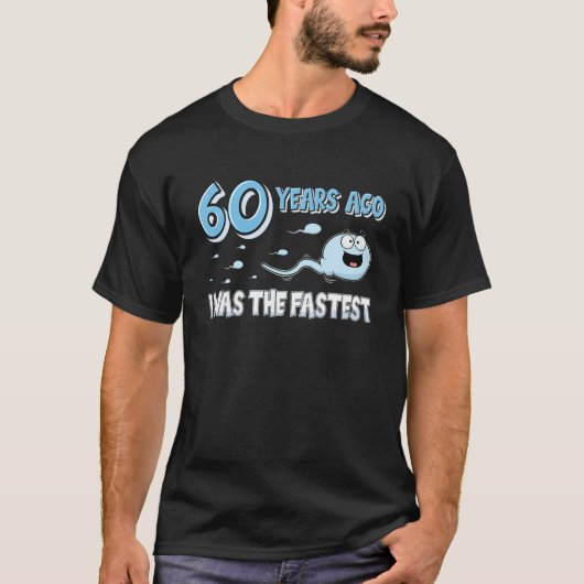 Mannen 60 jaar geleden was ik de snelste grappige  t-shirt (Voorkant)