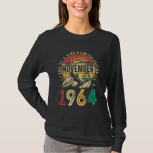  Mannen 60 jaar oud cadeau Grappig November 1964 6 T-shirt