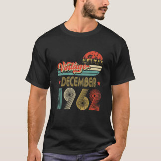 Mannen 60e verjaardag 60 jaar oude Vintage 1 decem T-shirt