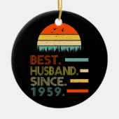 Mannen 63ste weddenschap Jubileum voor hem Keramisch Ornament (Voorkant)