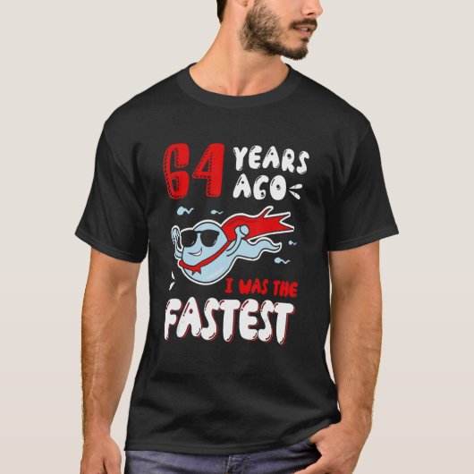 Mannen 64 jaar geleden was ik de snelste oude Koge T-shirt (Voorkant)
