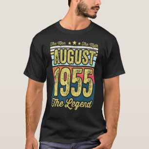 Mannen 66ste verjaardag Het Man De mythe De legend T-shirt