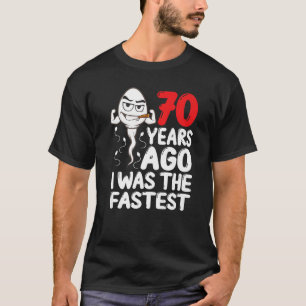 Mannen 70e verjaardag Gag dress 70 jaar geleden wa T-shirt