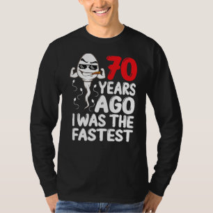 Mannen 70e verjaardag Gag dress 70 jaar geleden wa T-shirt