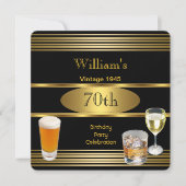 Mannen 70e verjaardag van de goudprijs 1945 Kaart (Voorkant)