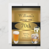  Mannen 70e verjaardag van de goudprijs 1945 Kaart (Voorkant)