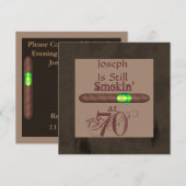 Mannen 70e verjaardag van de igar kaart (Voorkant / Achterkant)