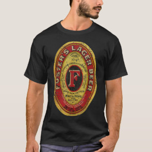 Mannen 70s Foster's Lager Beer Brewing Beer T-shirt