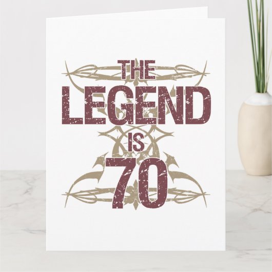 Mannen 70th Birthday Kaart (Voorkant)
