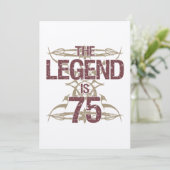 Mannen 75th Birthday Kaart (Staand voorkant)