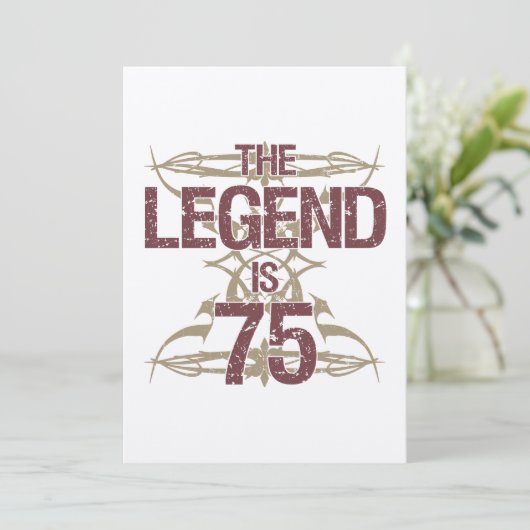 Mannen 75th Birthday Kaart (Staand voorkant)