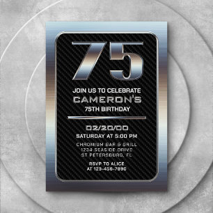 Mannen 75th Verjaardag Kaart