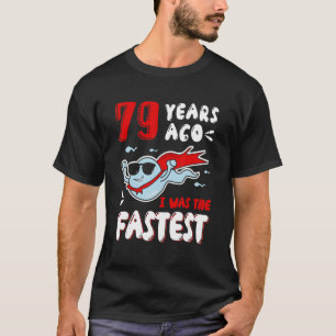 Mannen 79 jaar geleden was ik de snelste oude Koge T-shirt