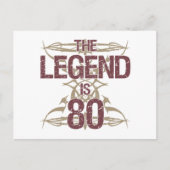 Mannen 80e verjaardag briefkaart (Voorkant)