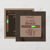 Mannen 80e verjaardag van de Cigar-uitvindingen Kaart (Voorkant / Achterkant)