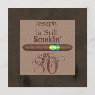 Mannen 80e verjaardag van de Cigar-uitvindingen Kaart
