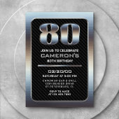 Mannen 80th Verjaardag Kaart