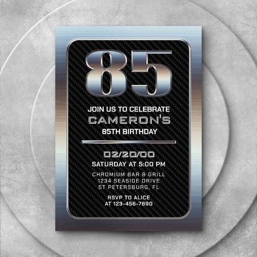 Mannen 85th Verjaardag Kaart