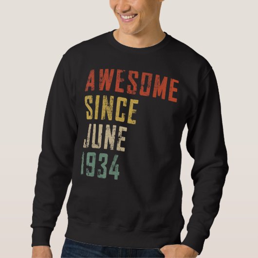 Mannen 88 jaar oud Geweldige sinds juni 1934 88e h Trui (Voorkant)