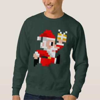 Mannen 8-bits kerstkerstkerstmis met Ugly Kerstshi Trui