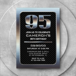 Mannen 95e verjaardag Uitnodiging