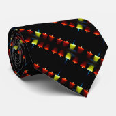 Mannen aangepaste decoratieve verjaardagszijde str stropdas (Opgerold)