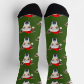 Mannen aangepaste foto van Fun Dog Sokken (Top)