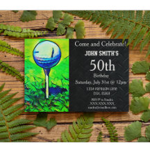 Mannen Aangepaste Golfing Verjaardagssport Vader