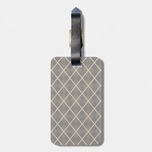 Mannen Aangepaste monogram bagage Geschikt Label C Bagagelabel (Achterkant verticaal)