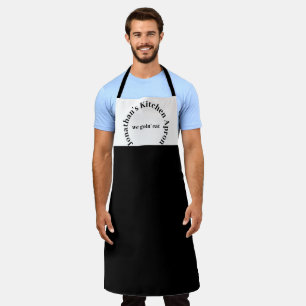 Mannen aangepaste naam koken en bakken schort