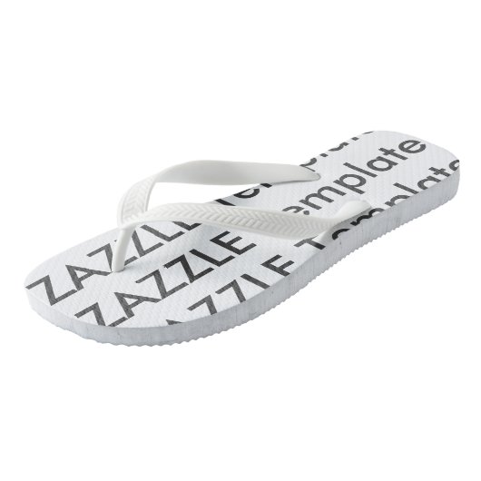 Mannen Aangepaste Teenslippers Blanco Sjabloon (Schuin)
