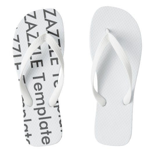 Mannen Aangepaste Teenslippers Blanco Sjabloon (Voetbed)
