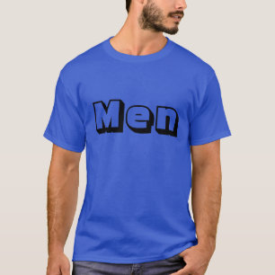 Mannen Aangepaste Tekst Diep Koninklijke Kleur Han T-shirt