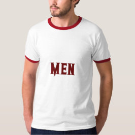 Mannen Aangepaste Tekst Donkerrode Kleur Heren Bas T-shirt