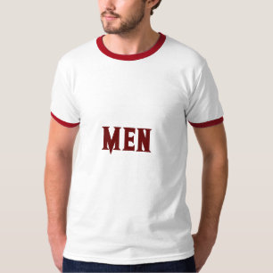 Mannen Aangepaste Tekst Donkerrode Kleur Heren Bas T-shirt