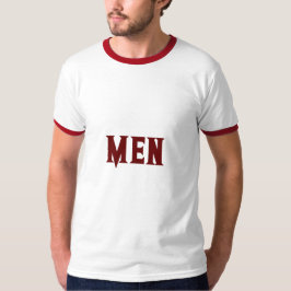 Mannen Aangepaste Tekst Donkerrode Kleur Heren Bas T-shirt