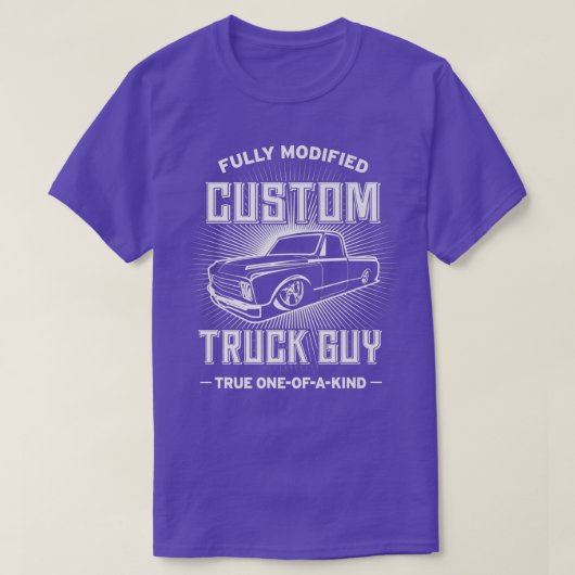 Mannen Aangepaste Vrachtwagen Man Funny Classic Lo T-shirt (Design voorkant)