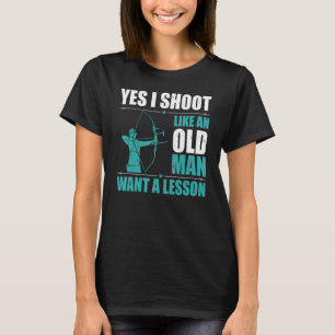 Mannen aartsboeg sport die ik als een oud Man zag T-shirt