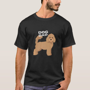 Mannen abrikozen poedel hond papa Man T-shirt