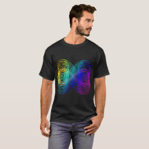 Mannen Abstract Oneindig Shirt