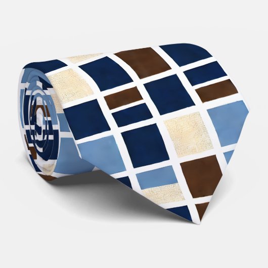 Mannen Abstract ontwerp Stropdas (Opgerold)