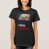 Mannen Abuelito Old Veteran American Eagle Flag Fa T-shirt (Voorkant)