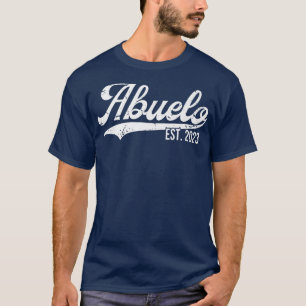 Mannen Abuelo est 2023 Zwangerschap Promovido Spaa T-shirt