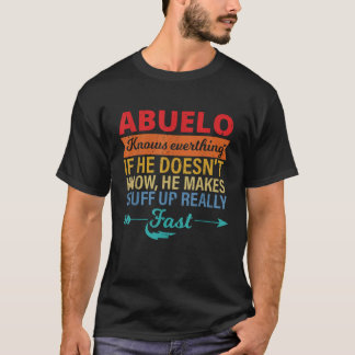 Mannen Abuelo weet alles van opa's dag T-shirt