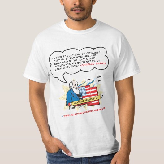 Mannen Academic Freedom T-Shirt (Voorkant)