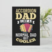 Mannen accordion Music Instrument Player Beginner  Kaart (Staand voorkant)