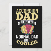 Mannen accordion Music Instrument Player Beginner  Kaart (Achterkant)