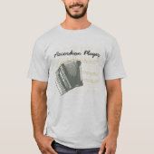Mannen Accordion Player T-Shirt (Voorkant)